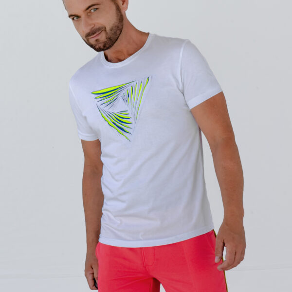 Double Layered Stitched Triangle T-Shirt